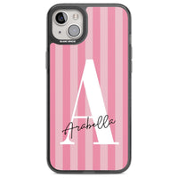Personalised Pink Stripes Initial