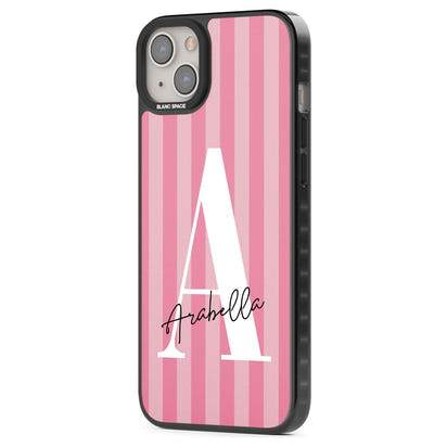 Personalised Pink Stripes Initial