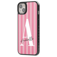 Personalised Pink Stripes Initial