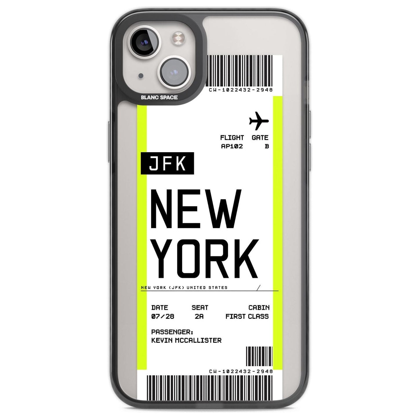 Personalised New York Boarding Pass