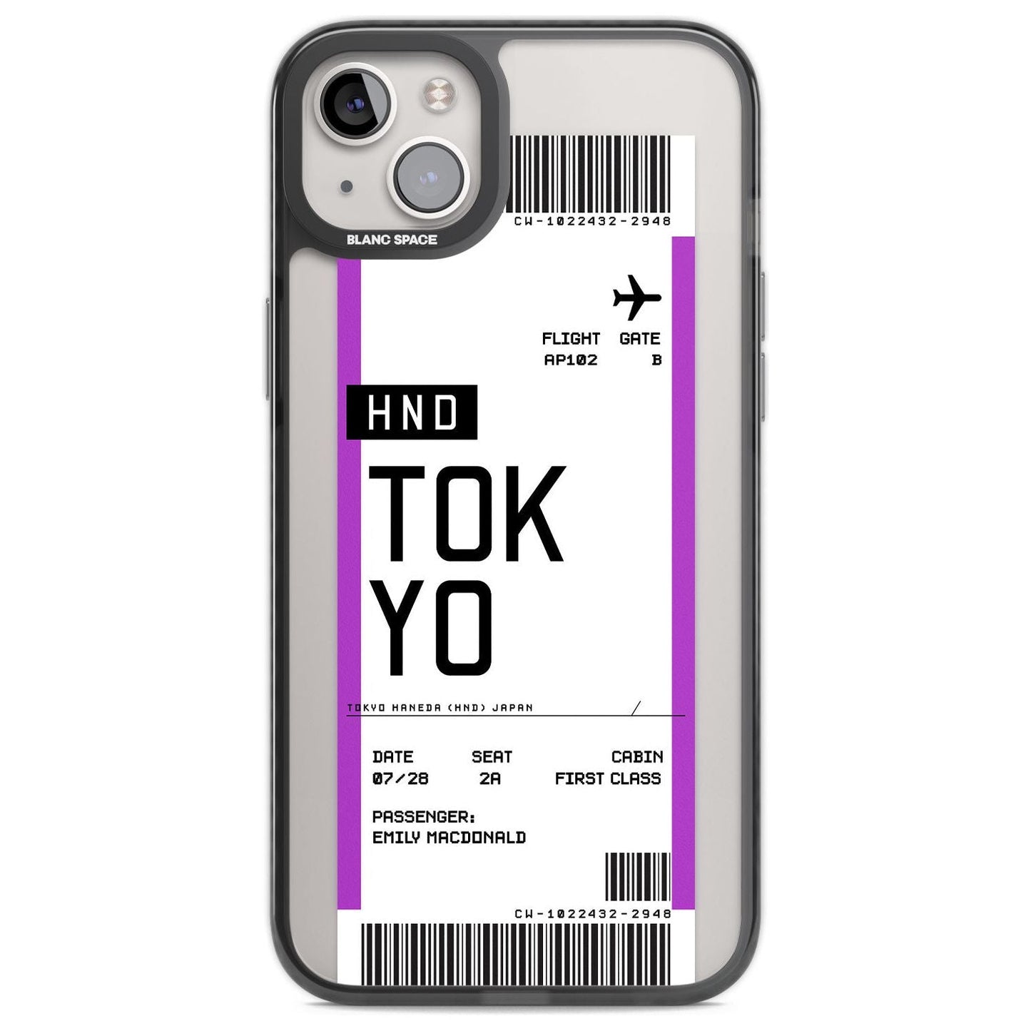 Personalised Tokyo Boarding Pass
