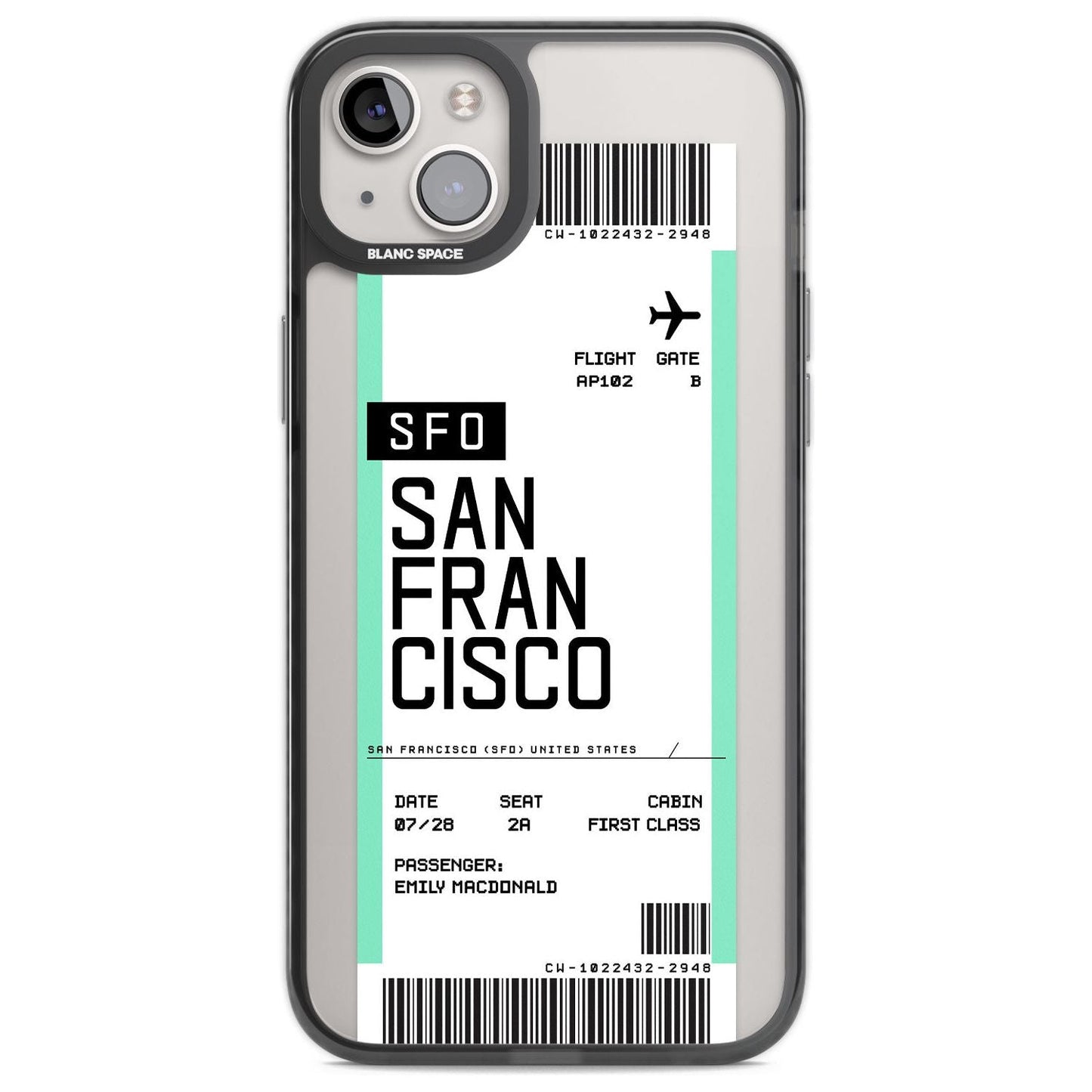 Personalised San Francisco Boarding Pass