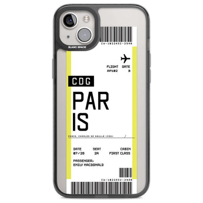 Personalised Paris Boarding Pass