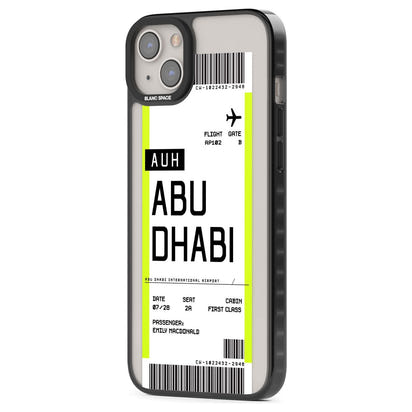 Personalised Abu Dhabi Boarding Pass