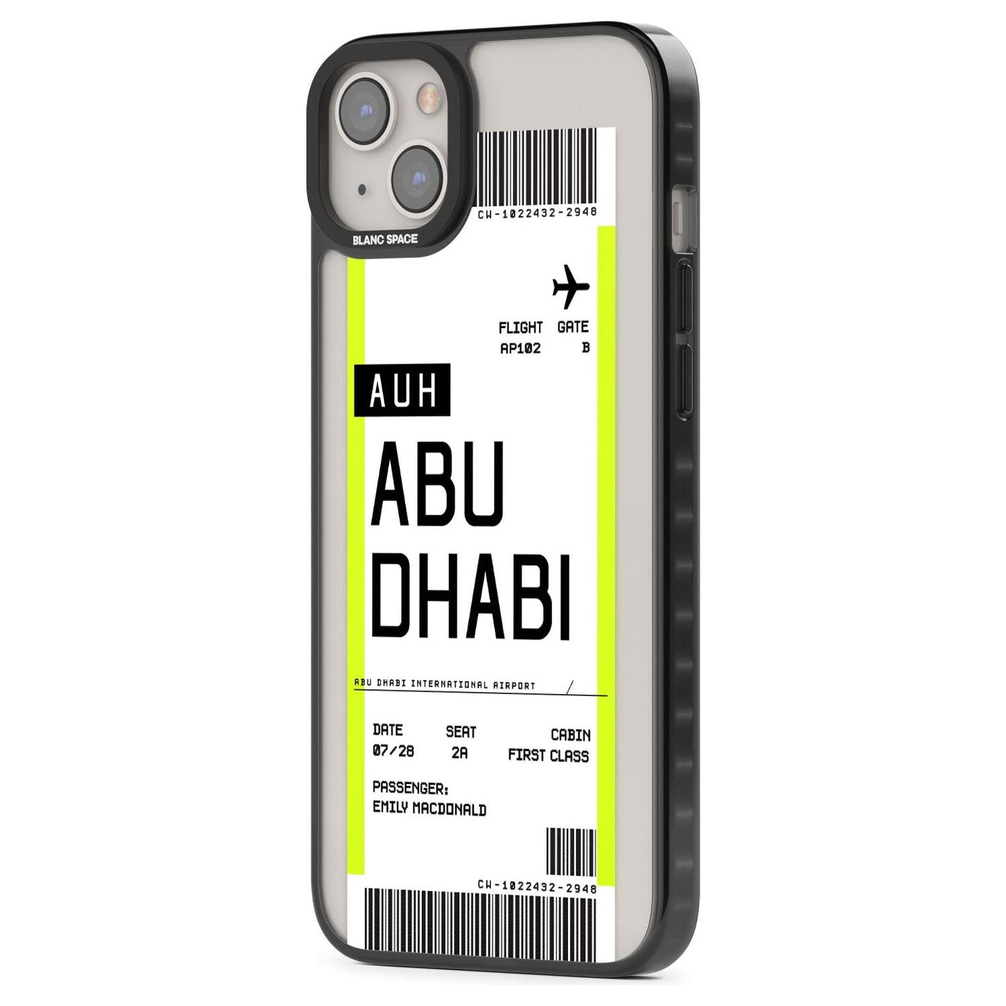 Personalised Abu Dhabi Boarding Pass
