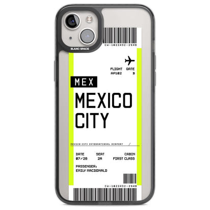 Carte d'embarquement personnalisée pour Mexico