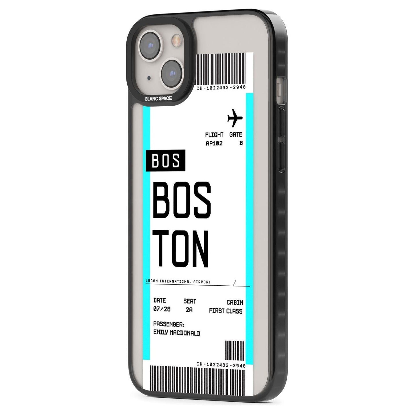 Personalised Boston Boarding Pass