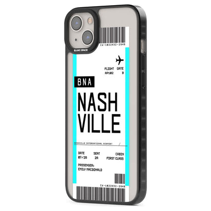 Carte d'embarquement personnalisée pour Nashville