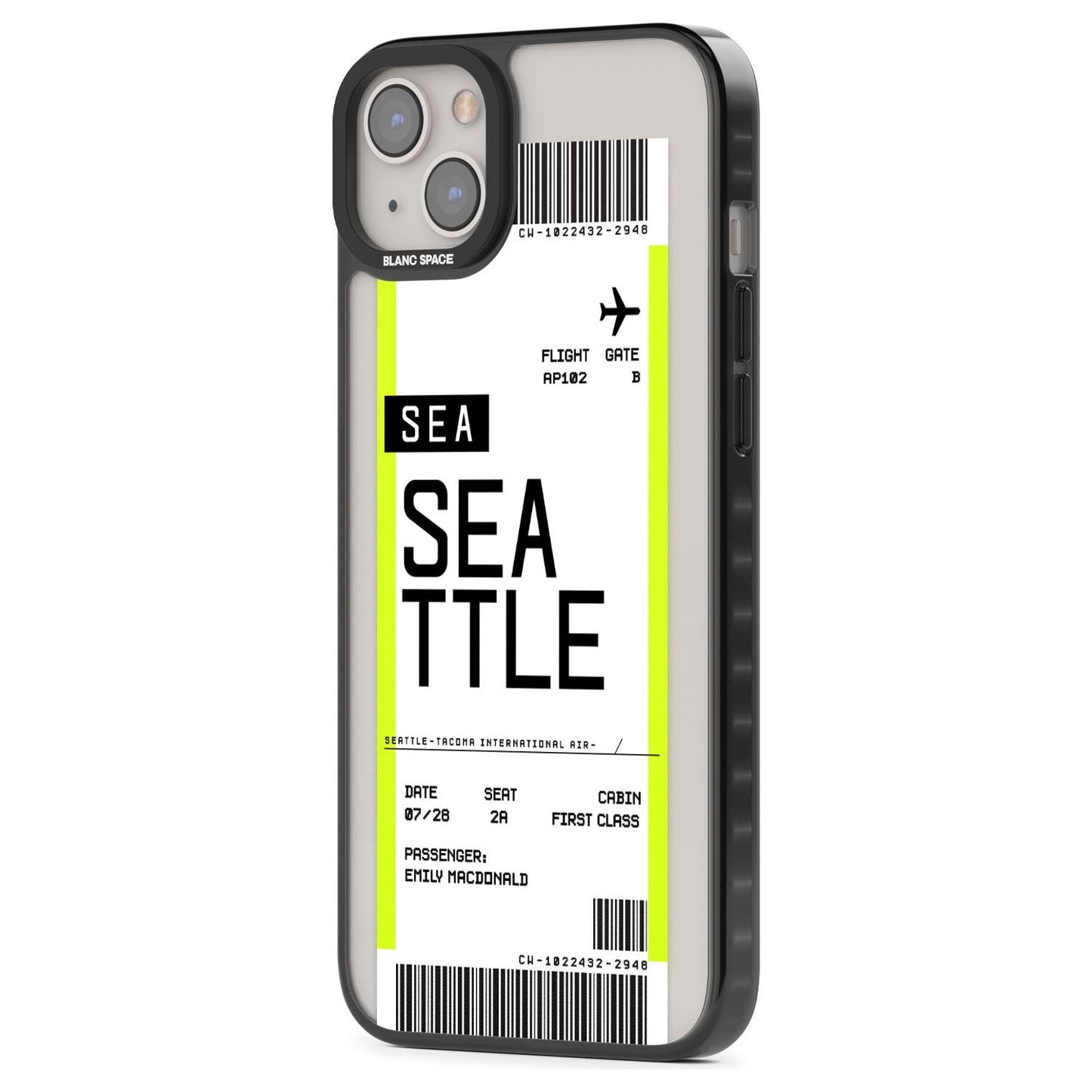 Personalised Seattle Boarding Pass