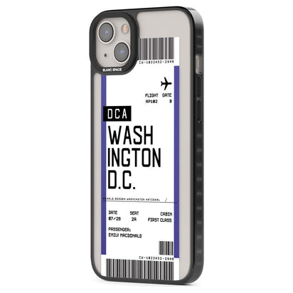 Personalised Washington D.C. Boarding Pass