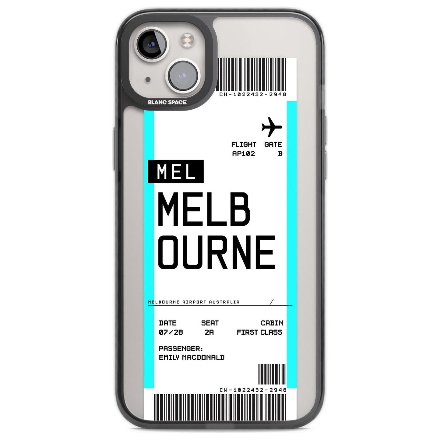 Personalised Melbourne Boarding Pass