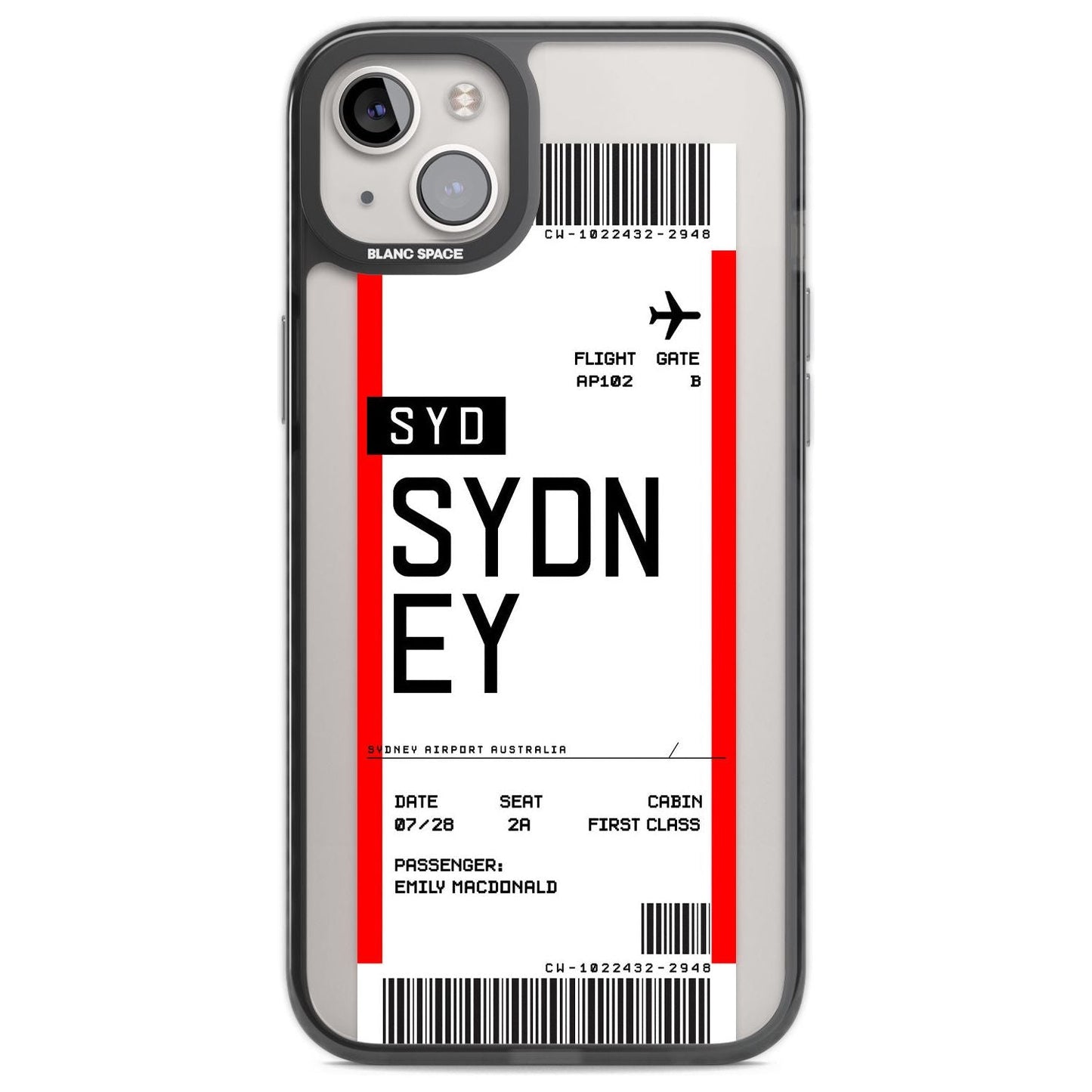 Personalised Sydney Boarding Pass