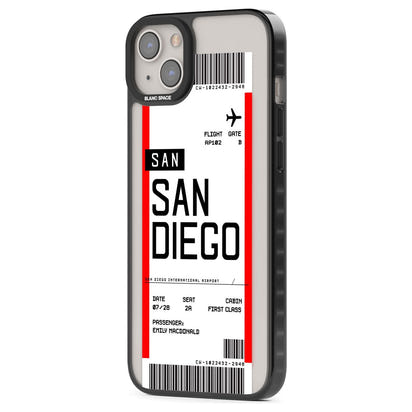 Personalised San Diego Boarding Pass