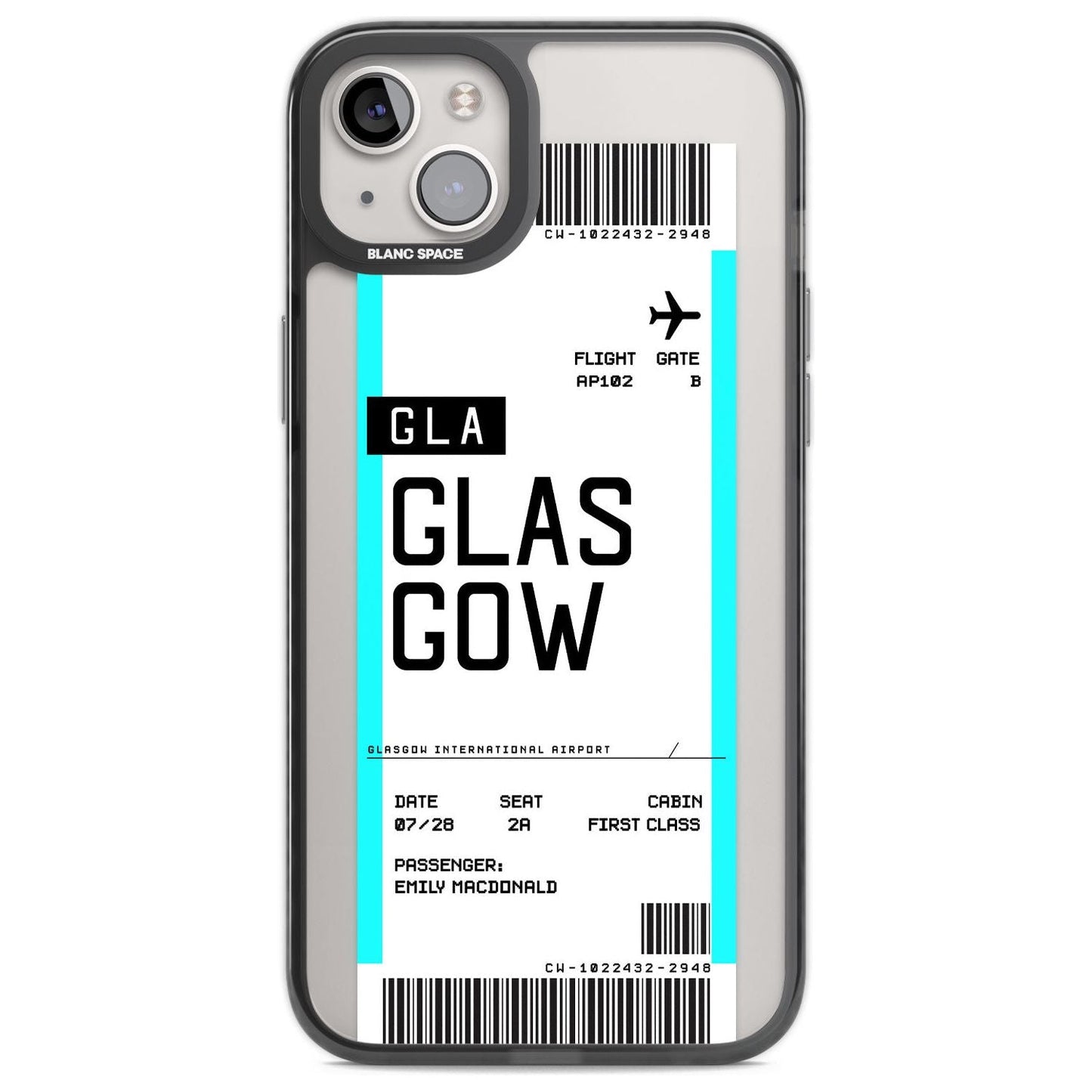 Personalised Glasgow Boarding Pass