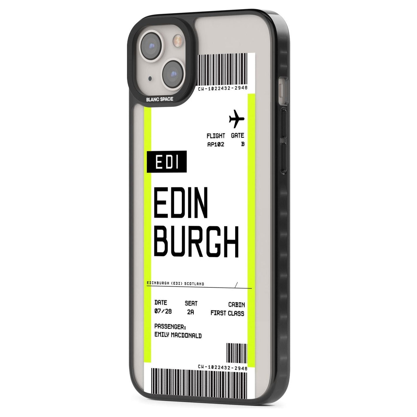 Personalised Edinburgh Boarding Pass