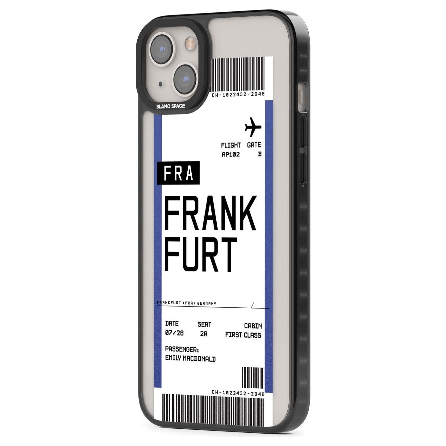 Personalised Frankfurt Boarding Pass
