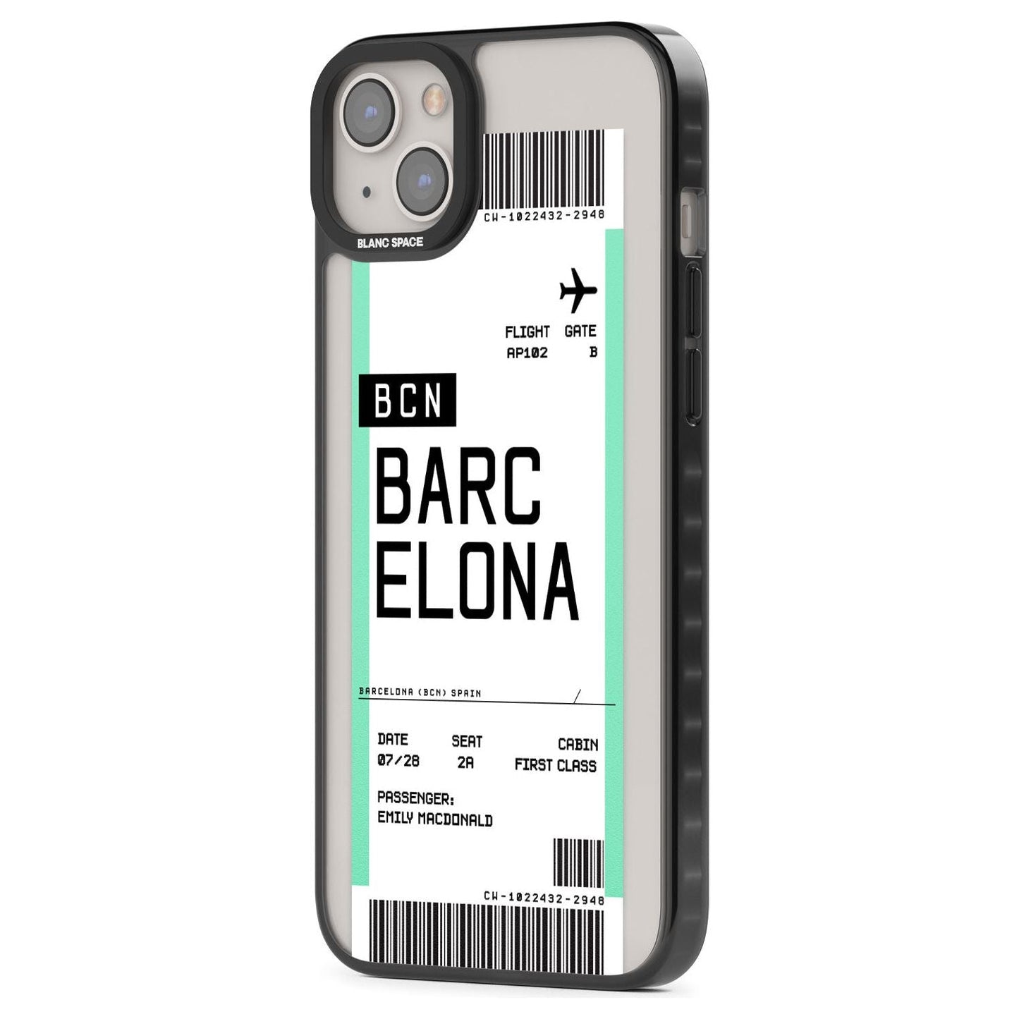 Personalised Barcelona Boarding Pass