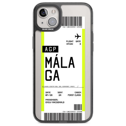 Personalised Málaga Boarding Pass
