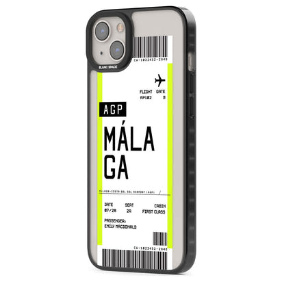 Personalised Málaga Boarding Pass