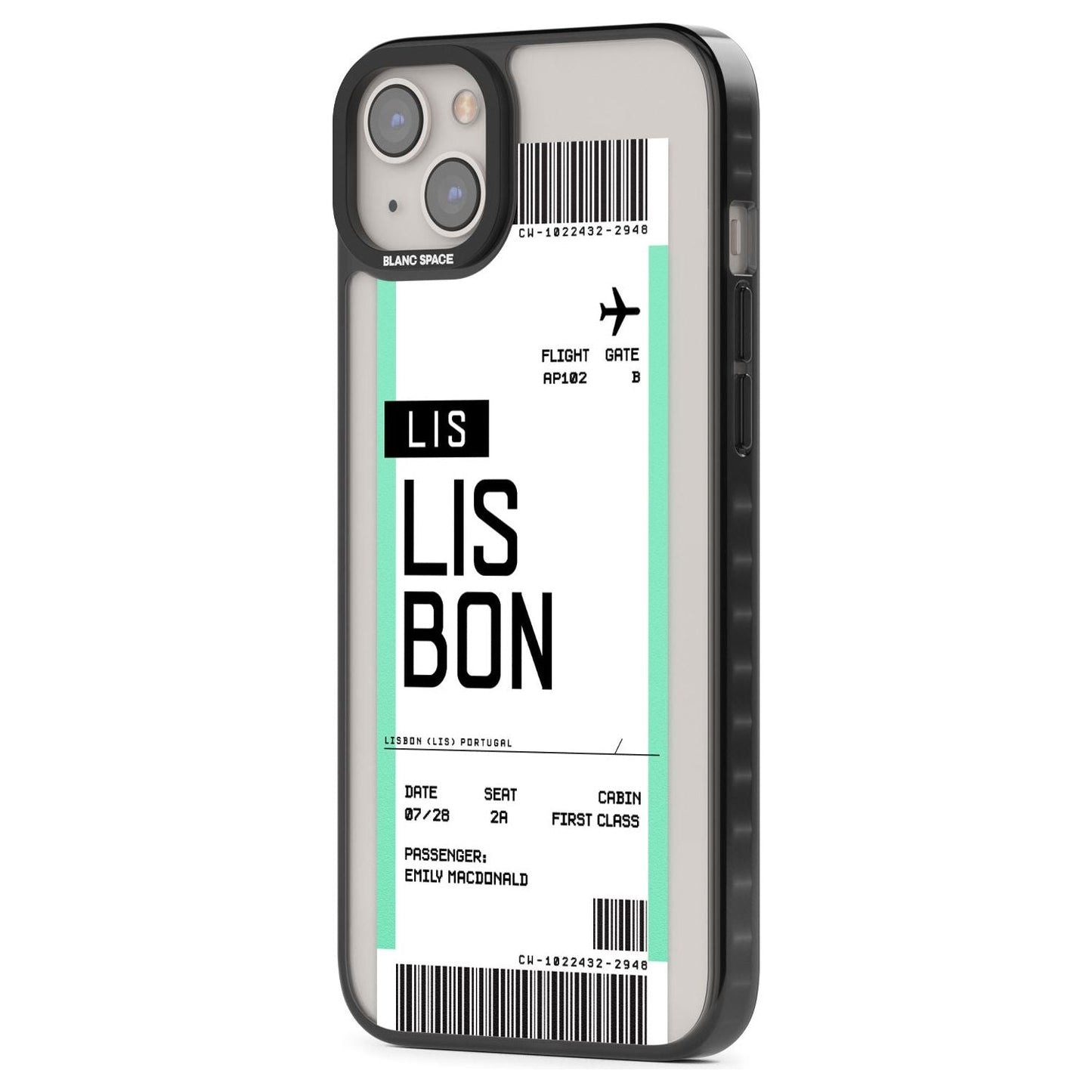 Personalised Lisbon Boarding Pass