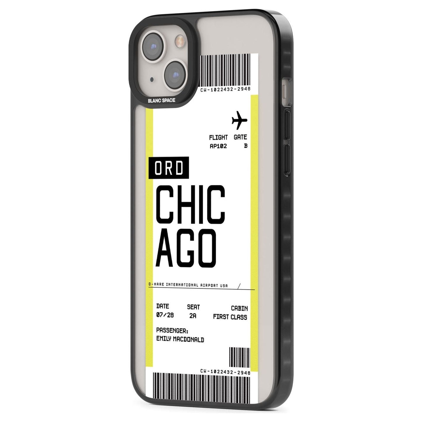 Personalised Chicago Boarding Pass