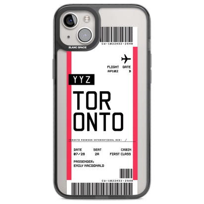 Personalised Toronto Boarding Pass