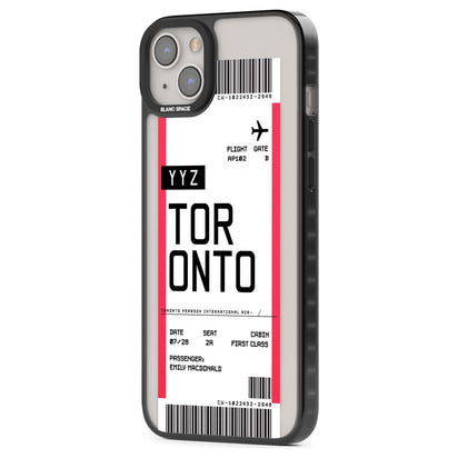 Personalised Toronto Boarding Pass