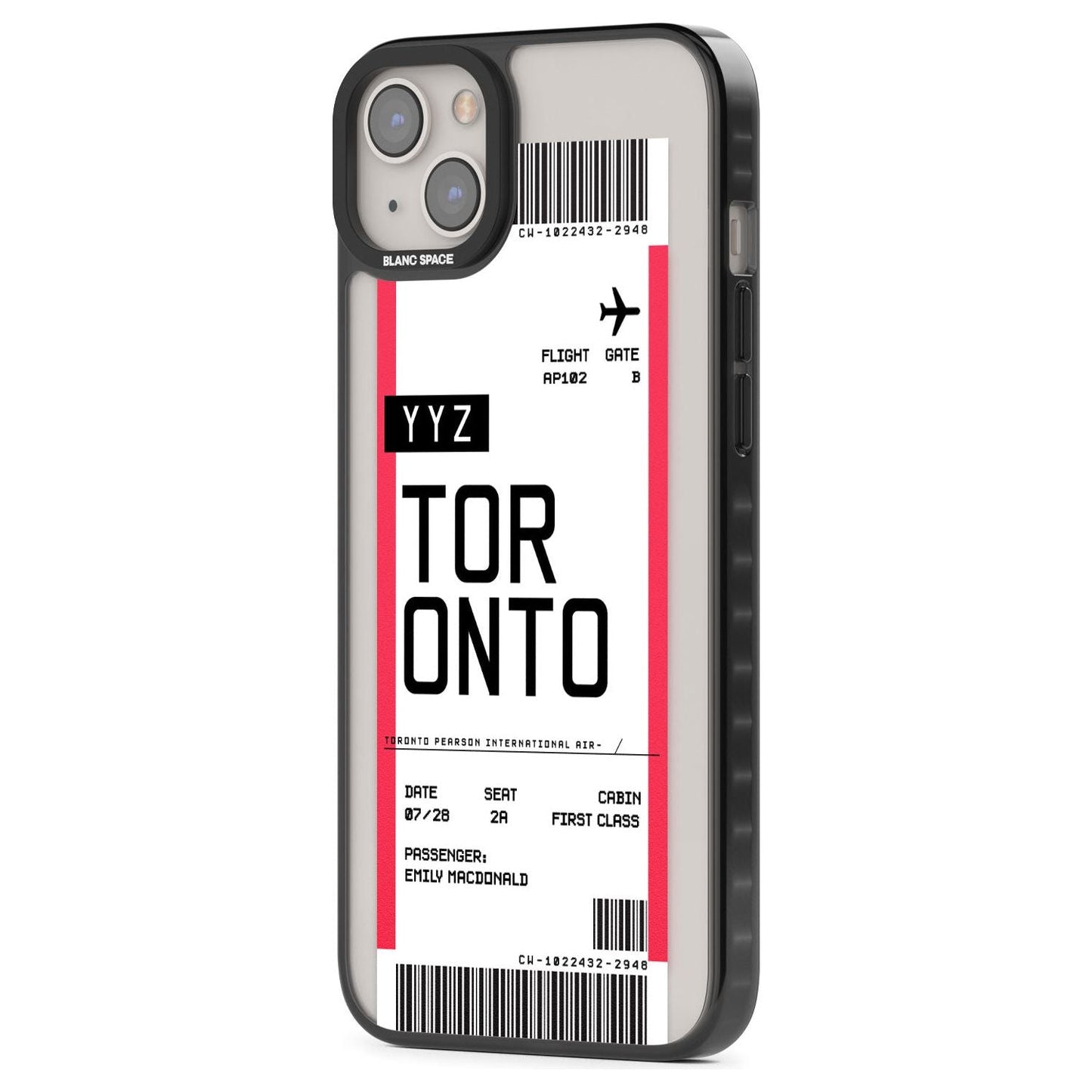 Personalised Toronto Boarding Pass