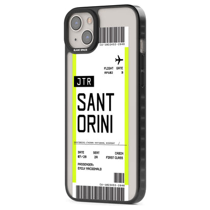 Personalisierte Bordkarte für Santorini