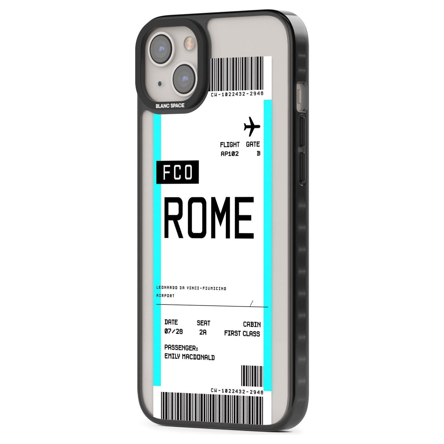 Personalised Rome Boarding Pass
