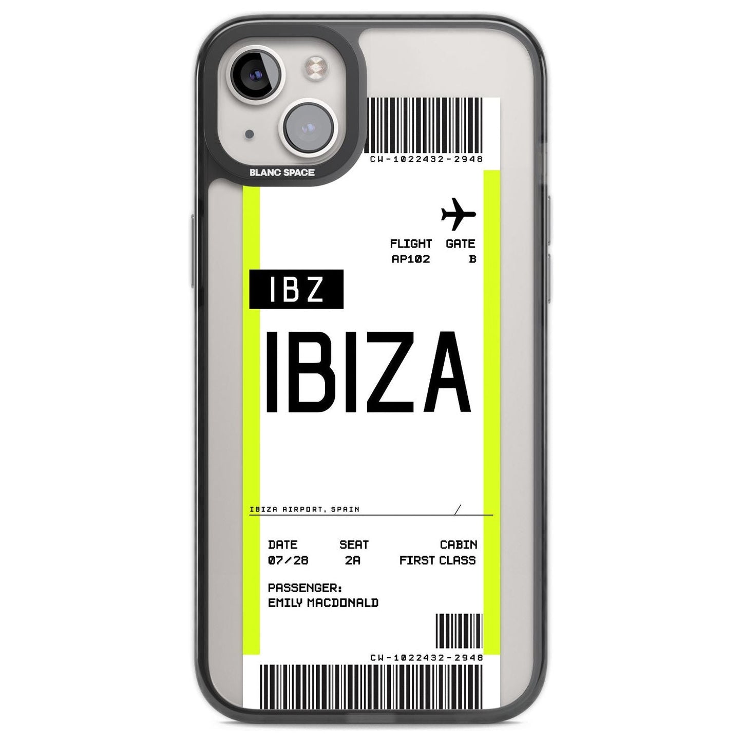 Personalised Ibiza Boarding Pass