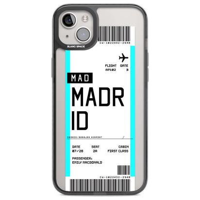 Personalised Madrid Boarding Pass
