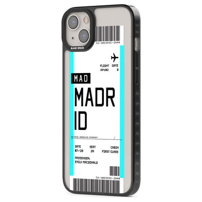 Personalised Madrid Boarding Pass
