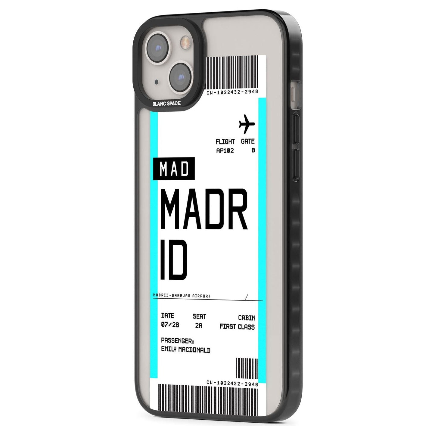 Personalised Madrid Boarding Pass