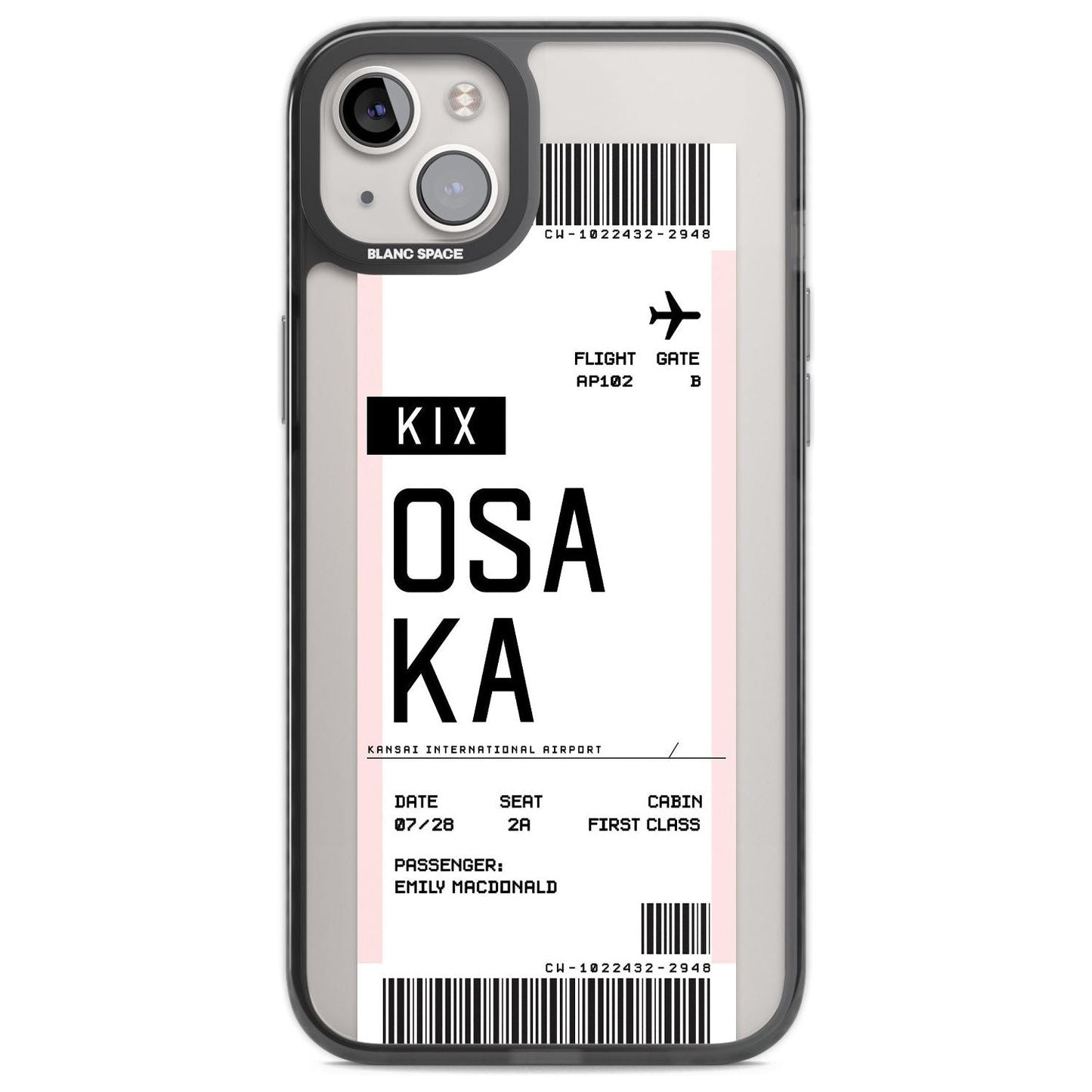 Personalised Osaka Boarding Pass