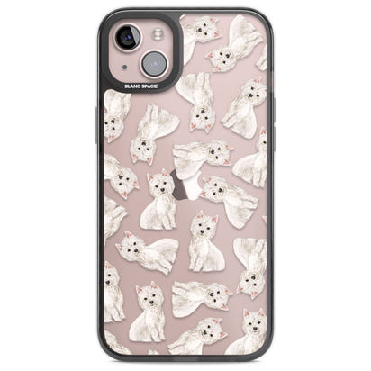 Motif de chien Westie