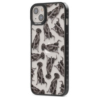 Black Labrador Watercolor Pattern