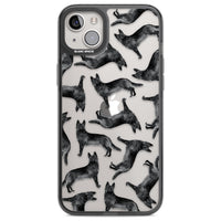 German Shepherd Pattern Black