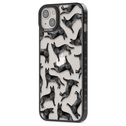 German Shepherd Pattern Black