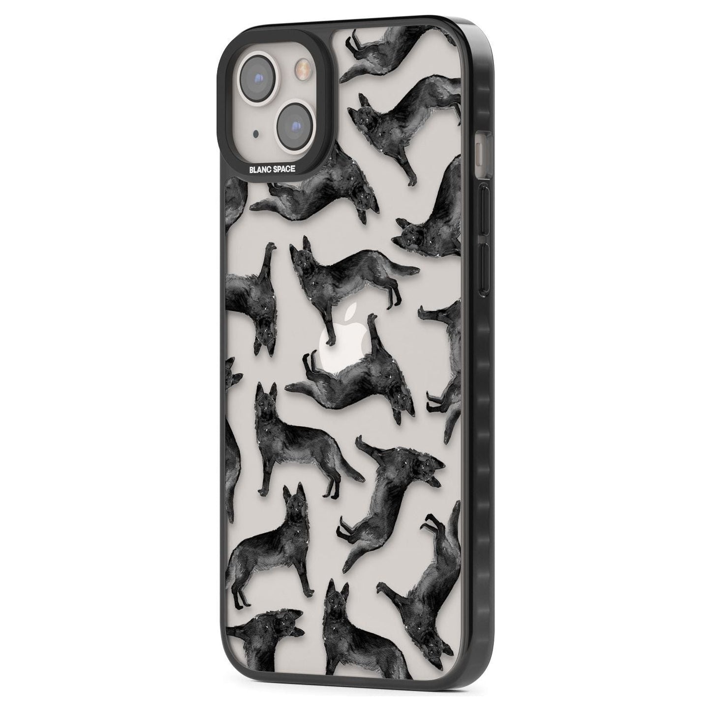 German Shepherd Pattern Black