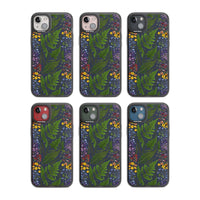 Busy Floral And Fern Design Navy