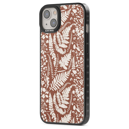 Fleurs sauvages et fougères sur terre cuite