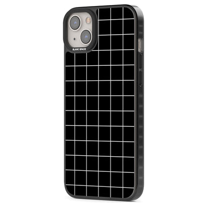 Minimalist Grid Pattern Black