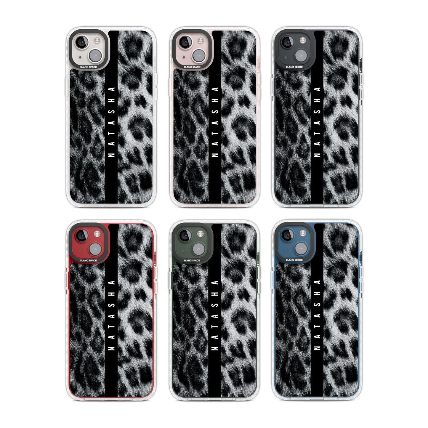 Personalised Snow Leopard Print