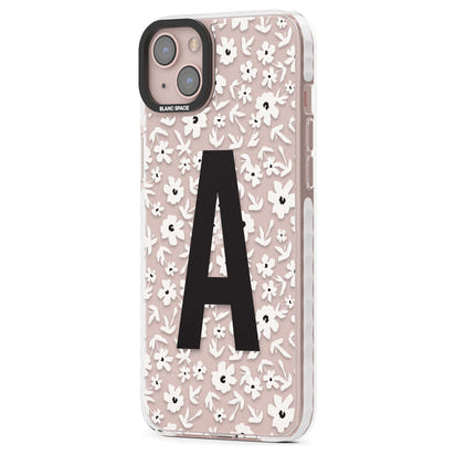 Initiale en gras personnalisée et florale