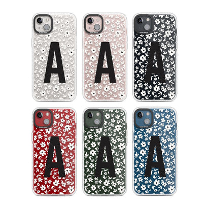 Initiale en gras personnalisée et florale