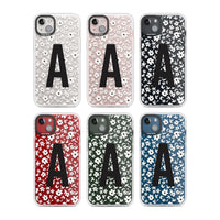 Initiale en gras personnalisée et florale