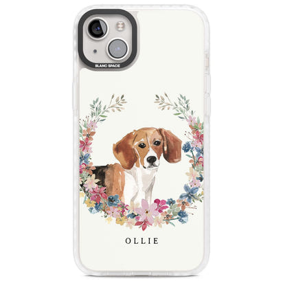 Personalised Beagle Floral Portrait