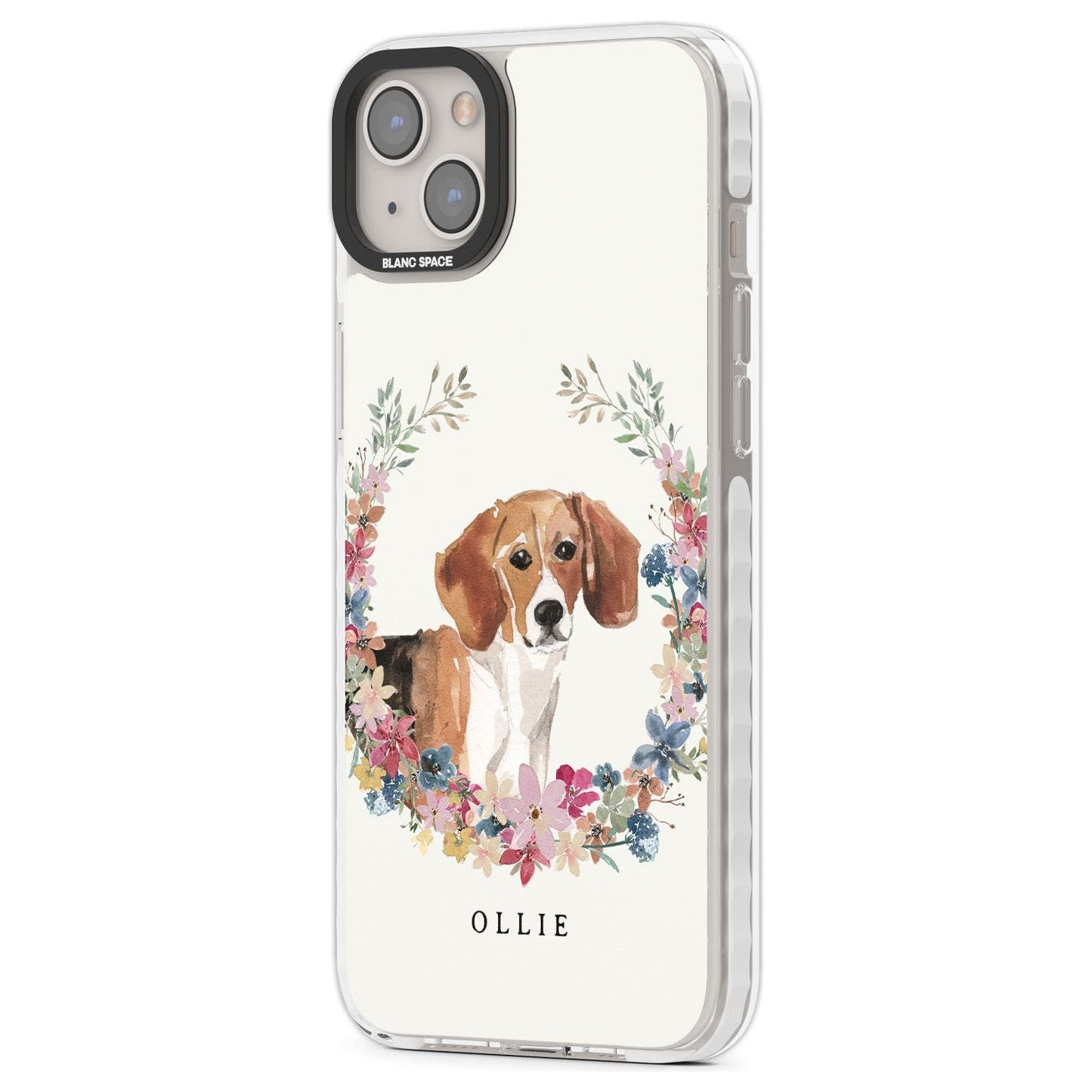 Personalised Beagle Floral Portrait
