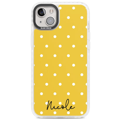 Personalised Yellow Polka Dot
